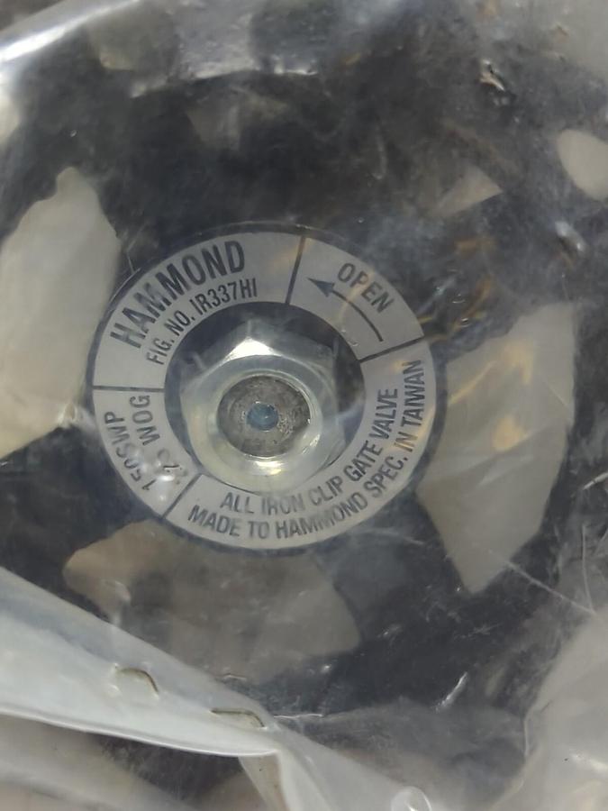 HAMMOND,FIG IR337HI,GATE VALVE 1 INCH NPT NOS