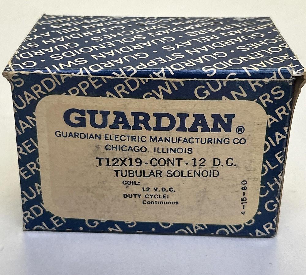 GUARDIAN,T12X19,TUBULAR SOLENOID NOS