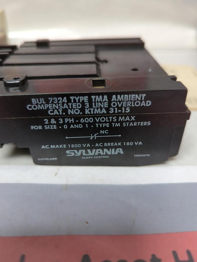 SYLVANIA,KTMA31-15,AMBIENT COMPENSATED OVERLOAD RELAY REPLACEMENT KIT NOS