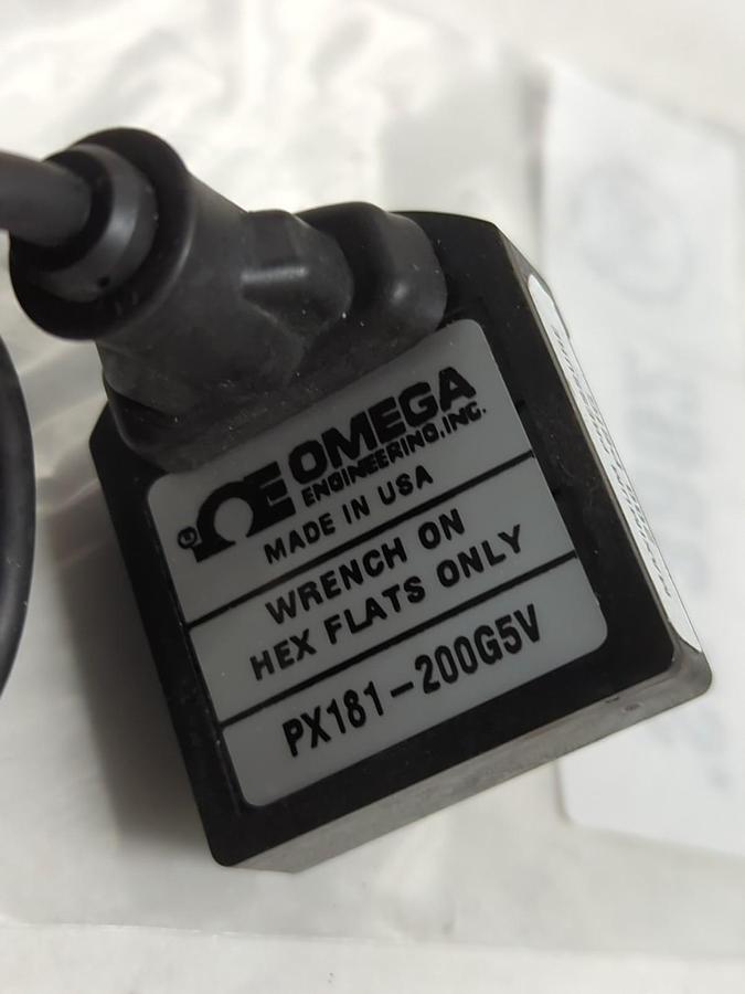 Used OMEGA,PX181-200G5V,TRANSDUCER 200 PSIG PRE-OWNED