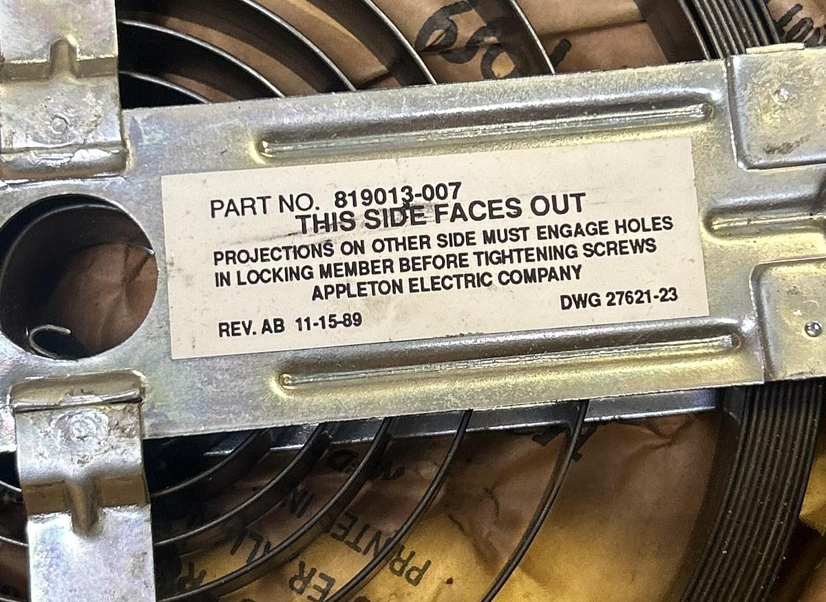 EMERSON APPLETON,819013007,SPRING CARTRIDGE ASSY NOS