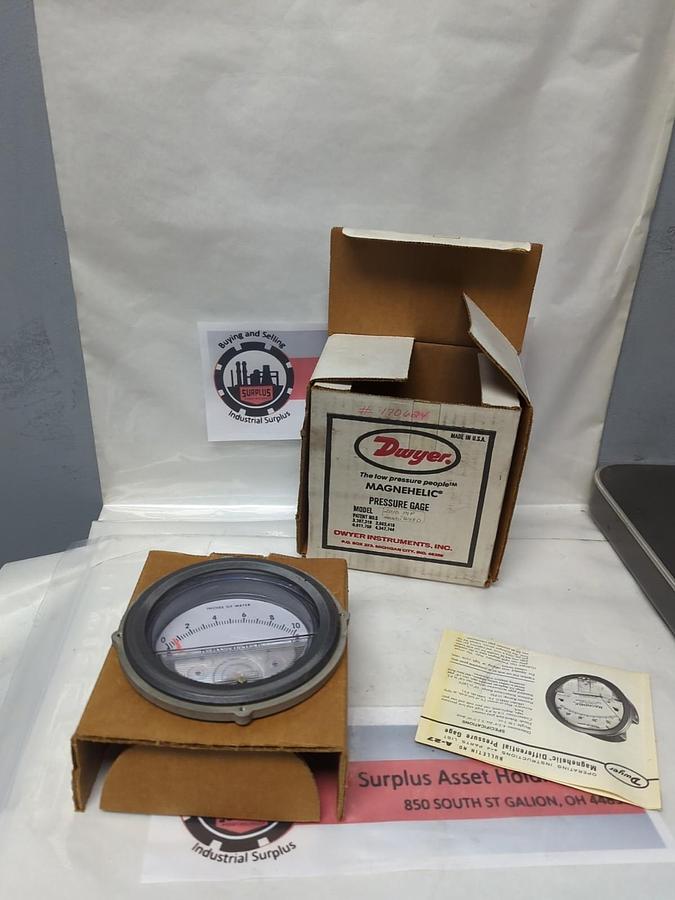 DWYER,2010MP,MODEL 2010 MAGNEHELIC PRESSURE GAUGE 35 PSIG NOS