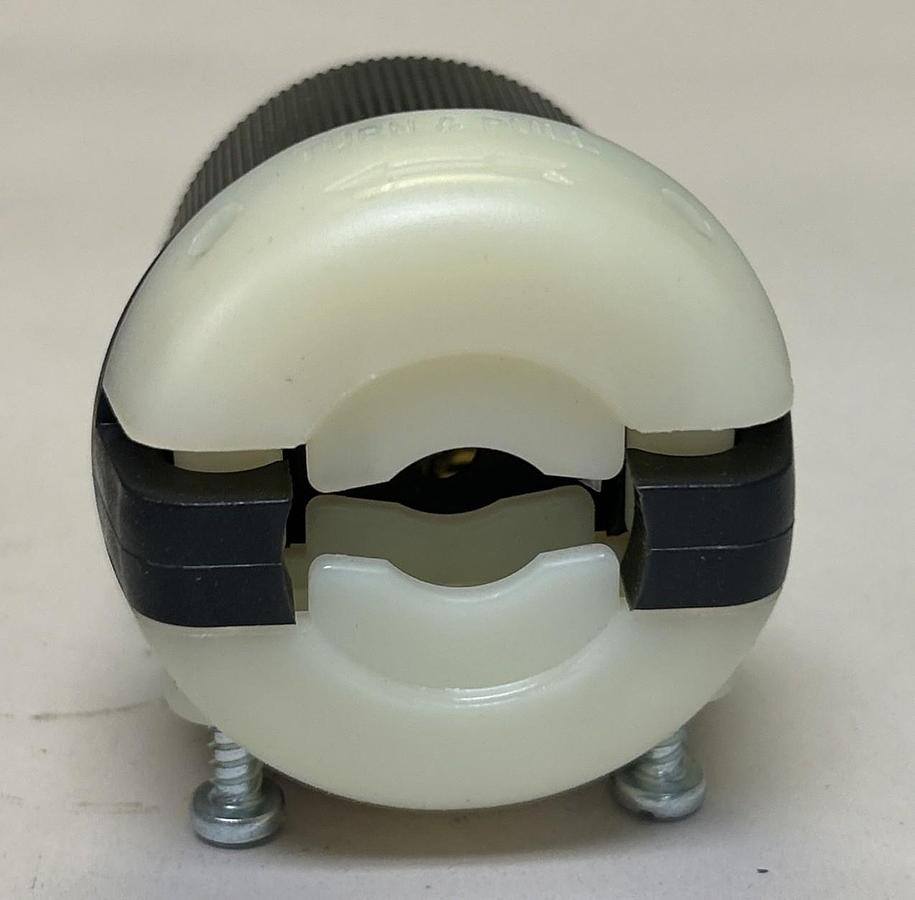 HUBBELL,HBL2311,TWIST LOCK PLUG 20A 125V 2P NOS
