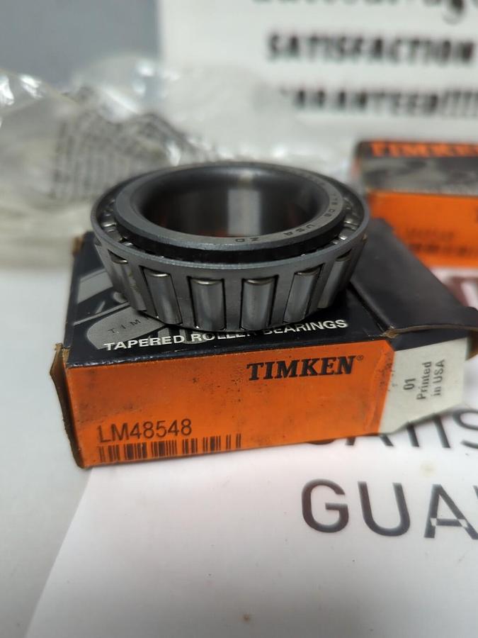 TIMKEN,LM48548,ROLLER BEARING CONE LOT OF 3 NOS