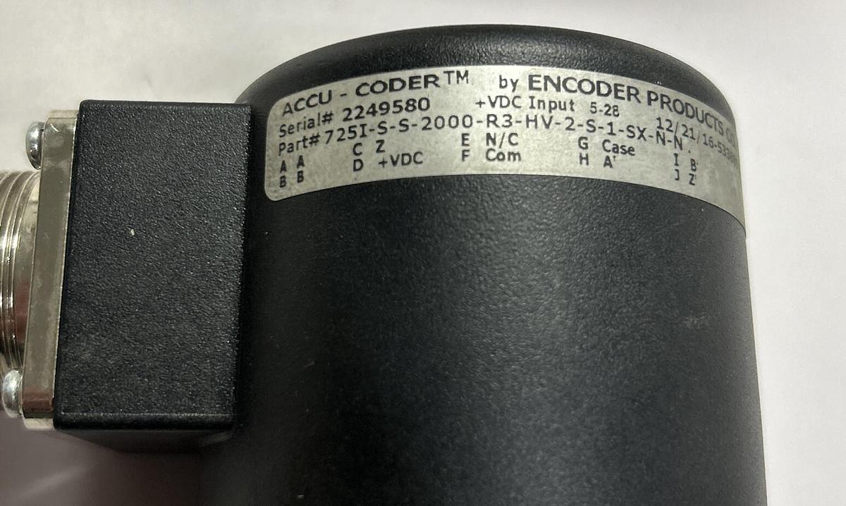 Used ACCU-CODER,725I-S-S-2000-R3-HV-2-S-1-SX-N-N,ENCODER NEW