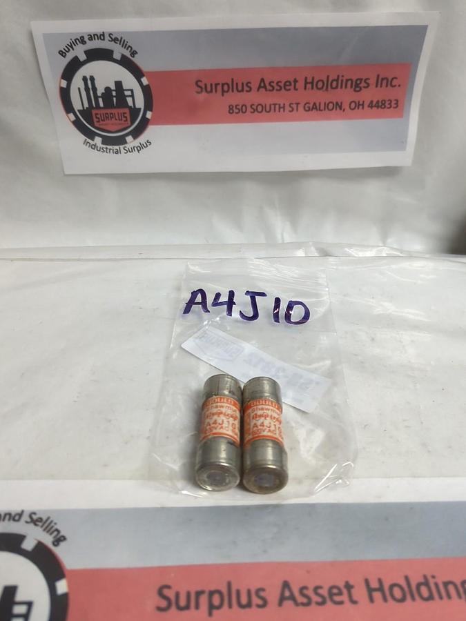 Used GOULD SHAWMUT,A4J10,AMP-TRAP 10 AMP FUSE LOT OF 2 PRE-OWNED