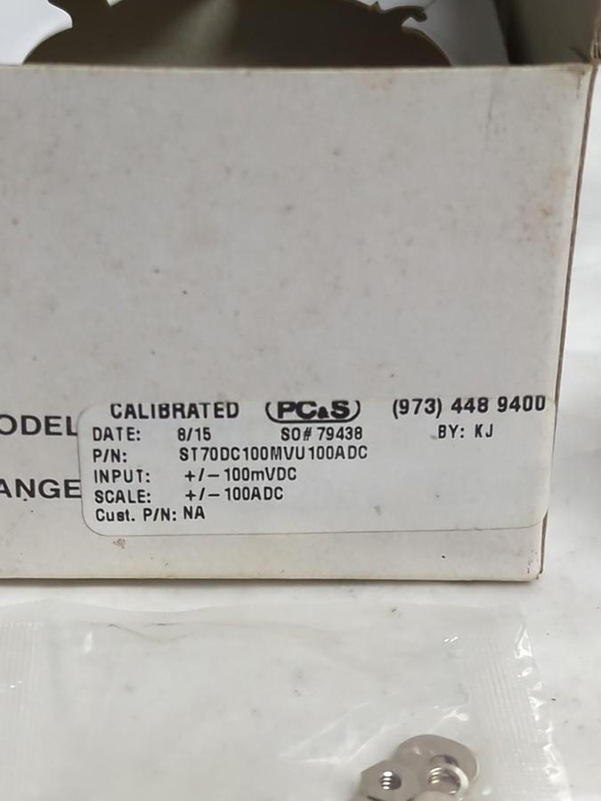 PC.S,ST70DC100MVU100ADC,PRESSURE GAUGE -100-0-+100 DC AMPERES NOS