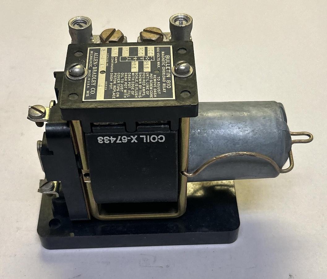 Used ALLEN BRADLEY,810-A08A,MAGNETIC OVERLOAD RELAY