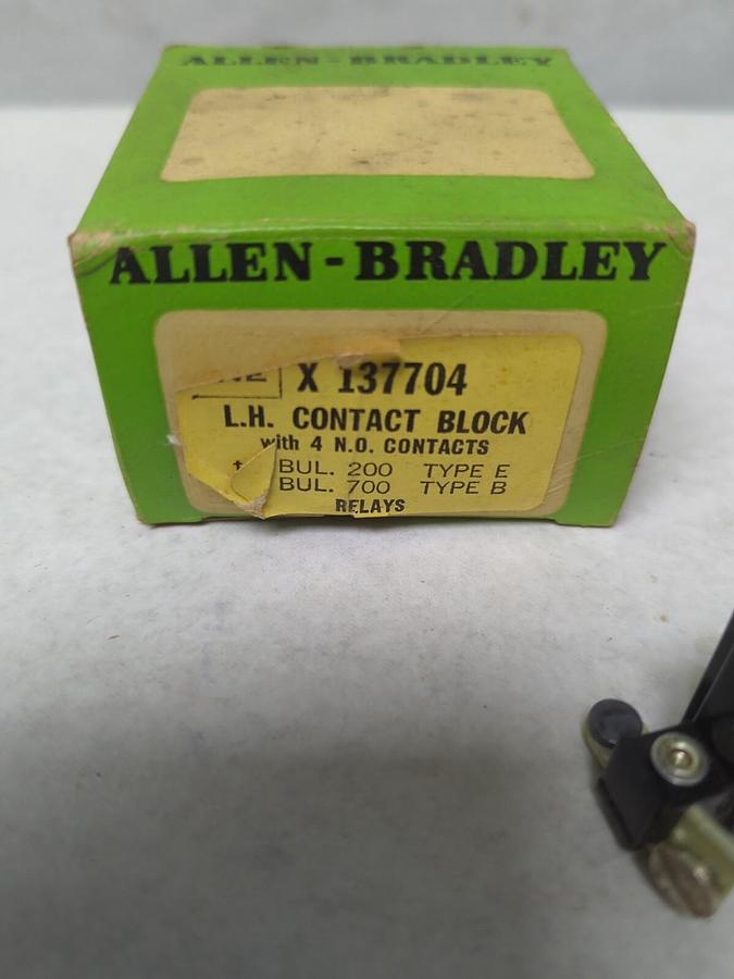 ALLEN-BRADLEY,X 137704,L.H. CONTACT BLOCK NOS