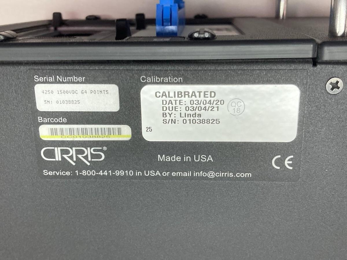 Used Cirris Signature,4250,High Voltage Cable Tester