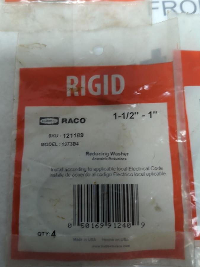 HUBBELL RACO,1373B4,REDUCING WASHERS 1-1/2 IN X 1 IN LOT OF 20 NEW