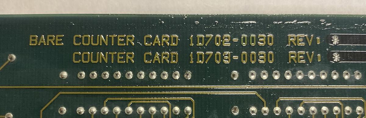 Used HPM,1D702-0030 1D703-0030,Counter Card