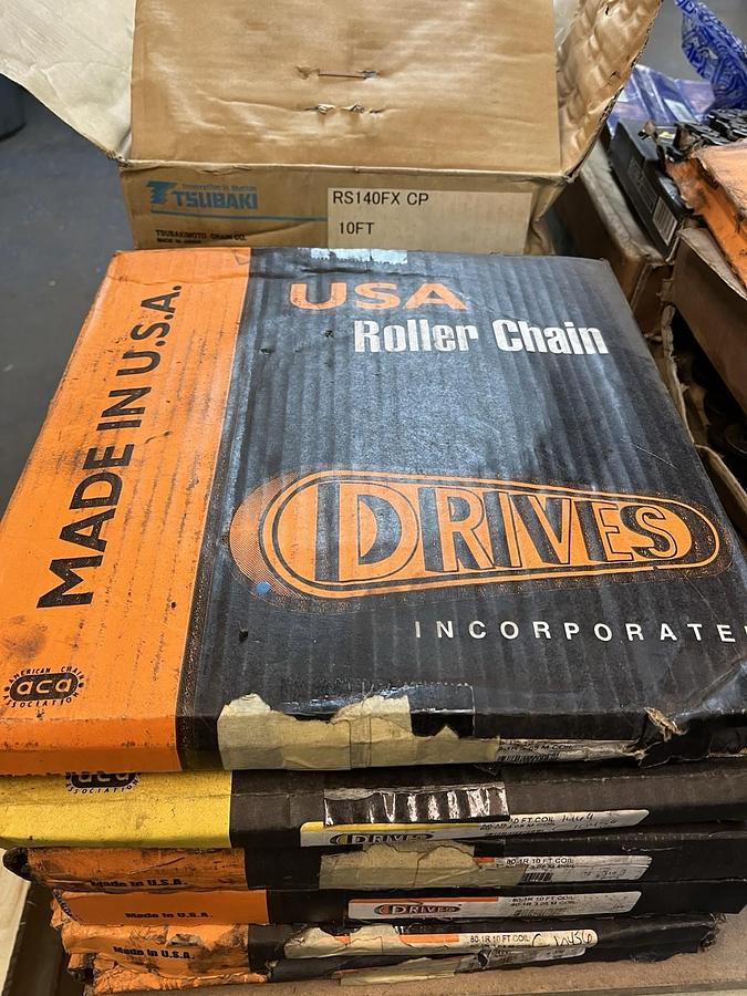 DRIVES,80-1R,ROLLER CHAIN 10FT RIVET