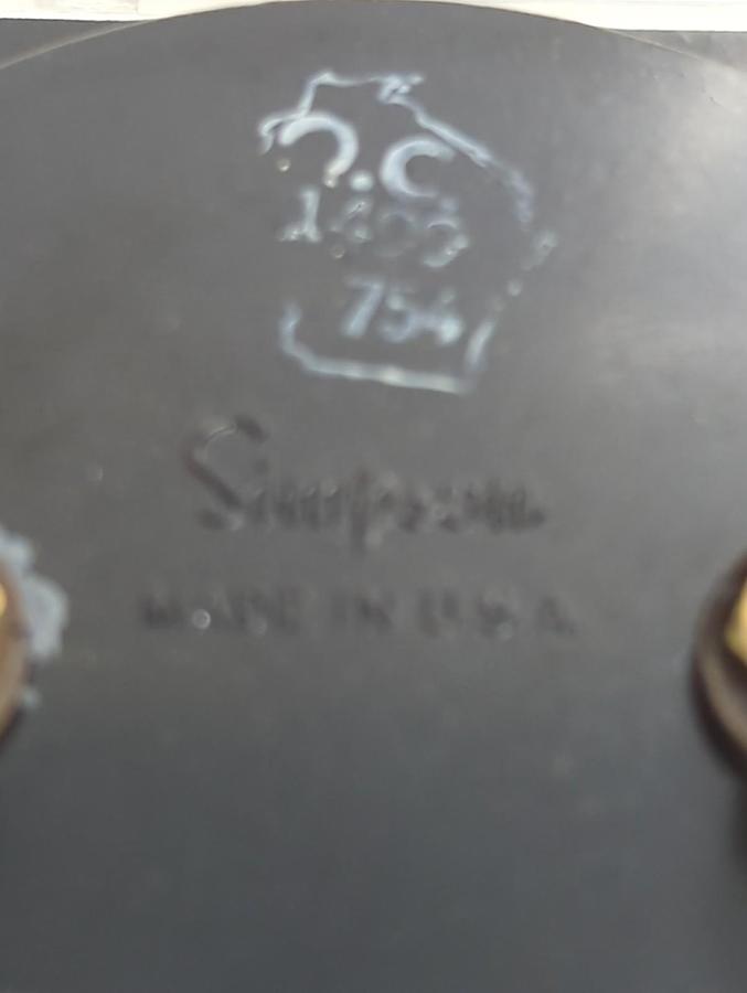 Used SIMPSON,04490,PRESSURE GAUGE 0-100 DC MICROAMPERES PRE-OWNED
