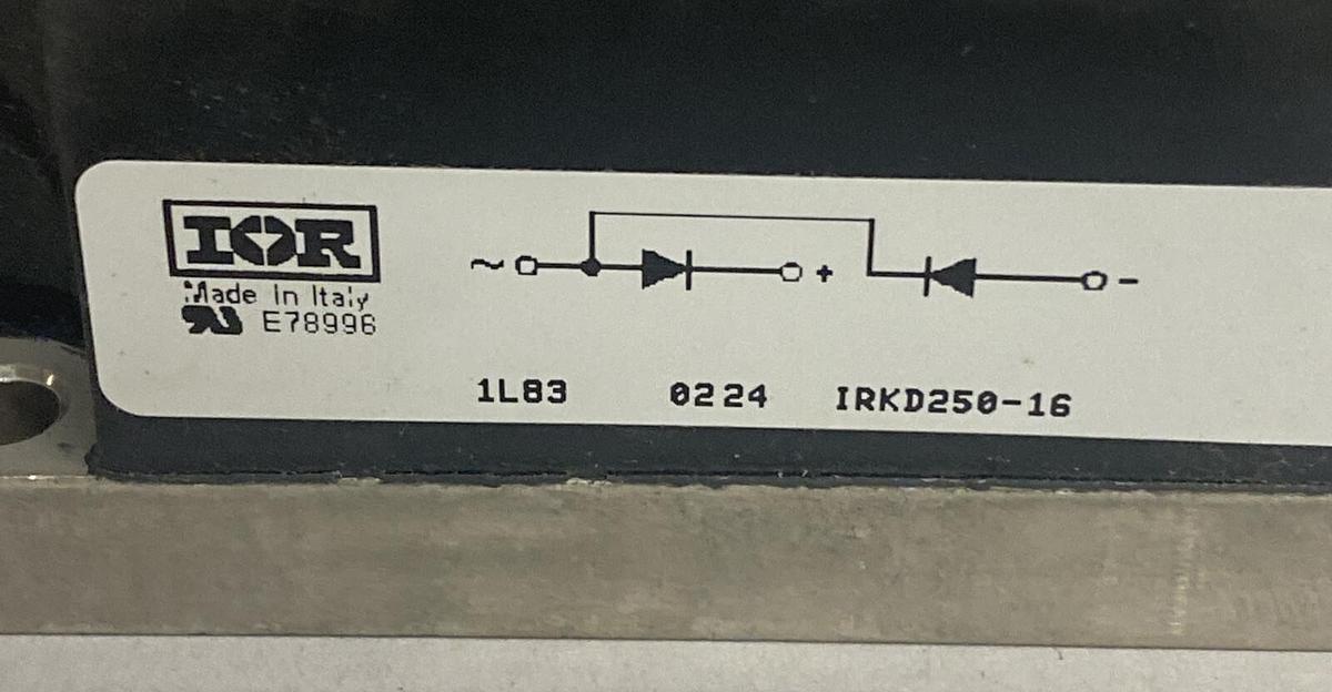 INTERNATIONAL RECTIFIER,IRKD250,RECTIFIER MODULE LOT OF 2 NEW