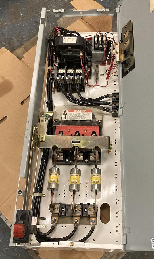 Used GE,Model 8000 Type FVNR,Size 4 Evolution FUSED Starter MCC Bucket 480V 100A