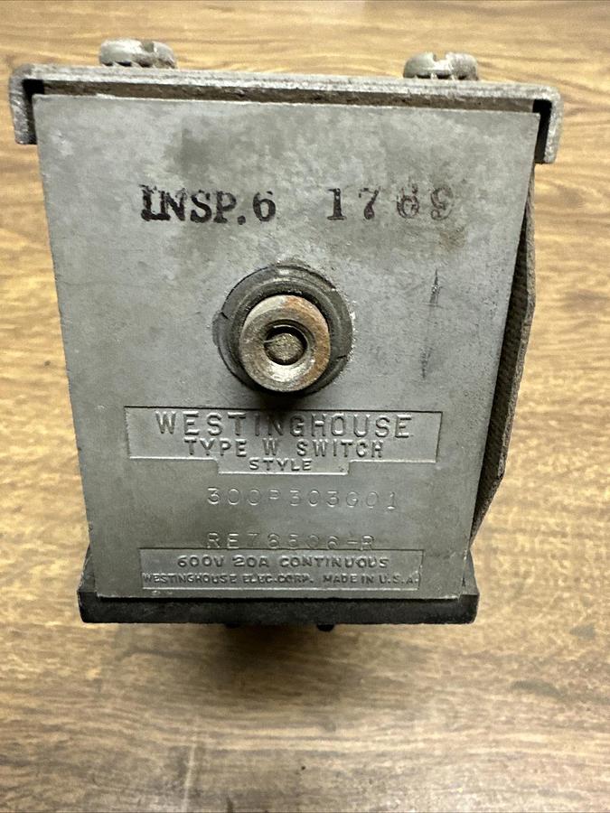 Used Westinghouse,25918E,Type W switch