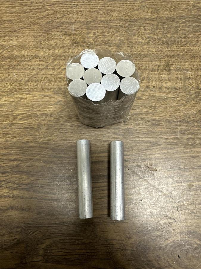 Allface,A-B010.52,Aluminum Dowel Rods 10mm x 52mm 11 Count