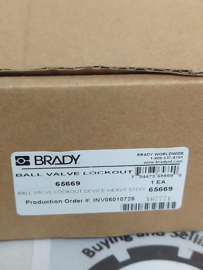 BRADY,65669,BALL VALVE LOCKOUT DEVICE HEAVY STEEL NOS