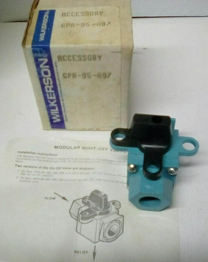 WILKERSON ACCESSORY,GPA-95-097,Modular Shut-Off Valve