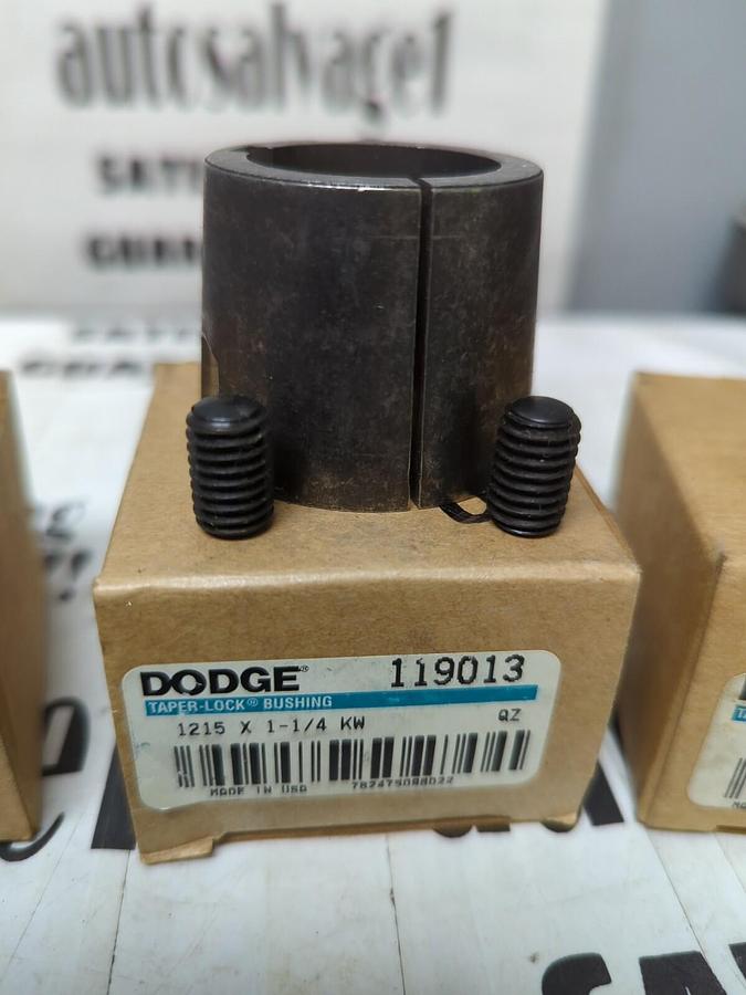 DODGE,119013 1215X1-1/4-KW,TAPER-LOCK BUSHINGS LOT OF 3 NOS