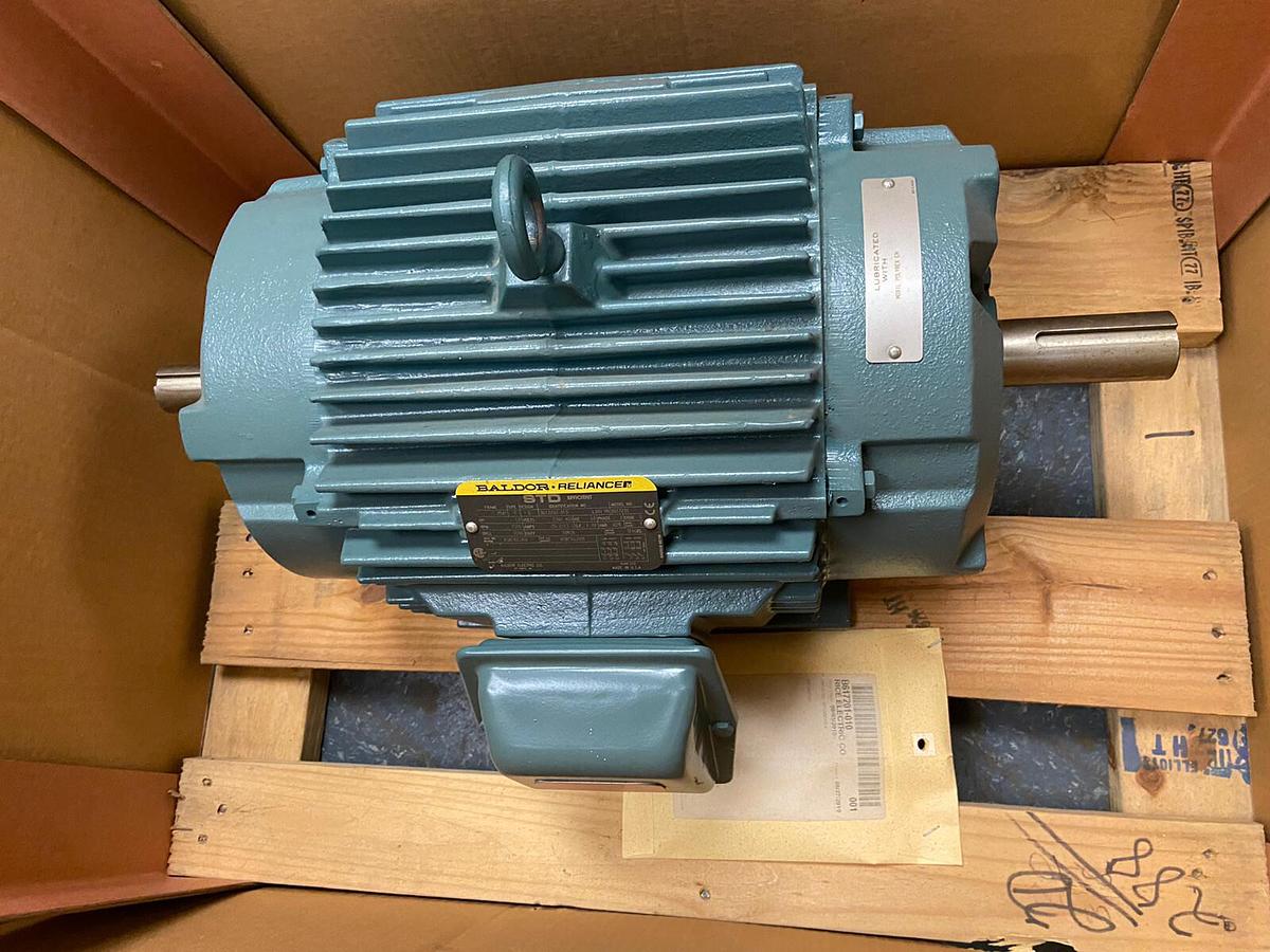 Used Baldor,B617201-2,Dual Shaft Motor 10HP 1595RPM 230/460V frame 254T NOS