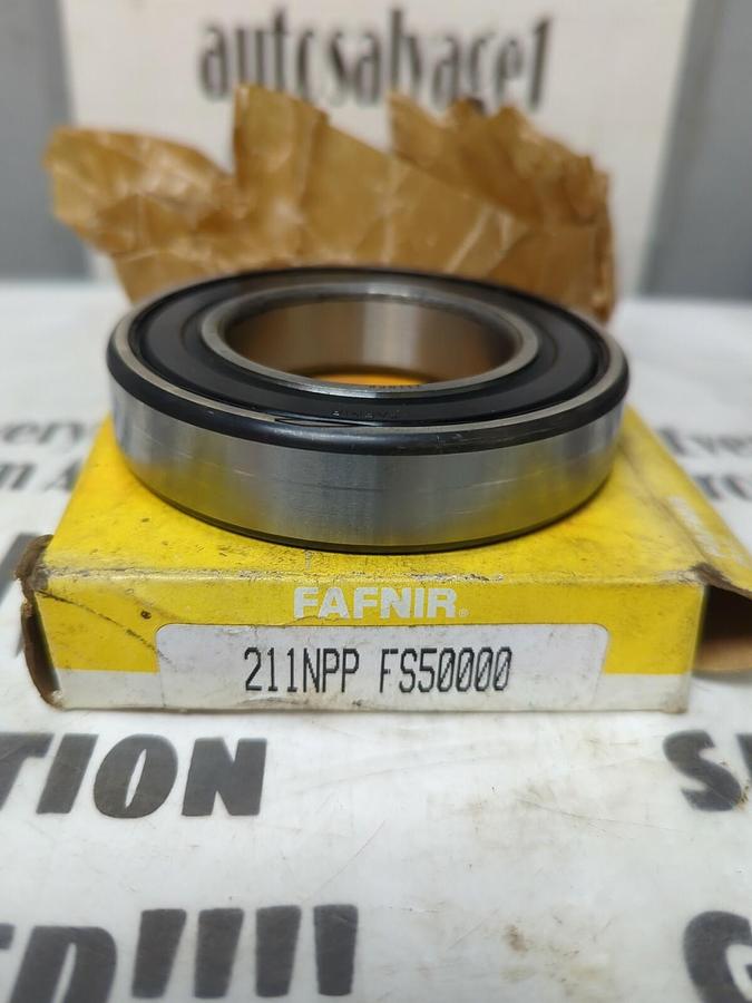 FAFNIR,211NPP FS50000,DOUBLE RUBBER SEALED BALL BEARING NOS
