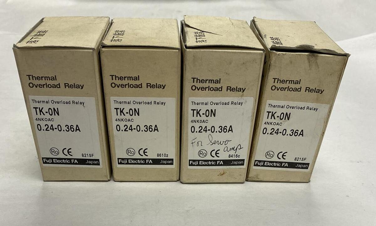 Used Fuji,4NKOAC TK-ON,Overload Relay .24-.36A Lot of 4 NOS In Box