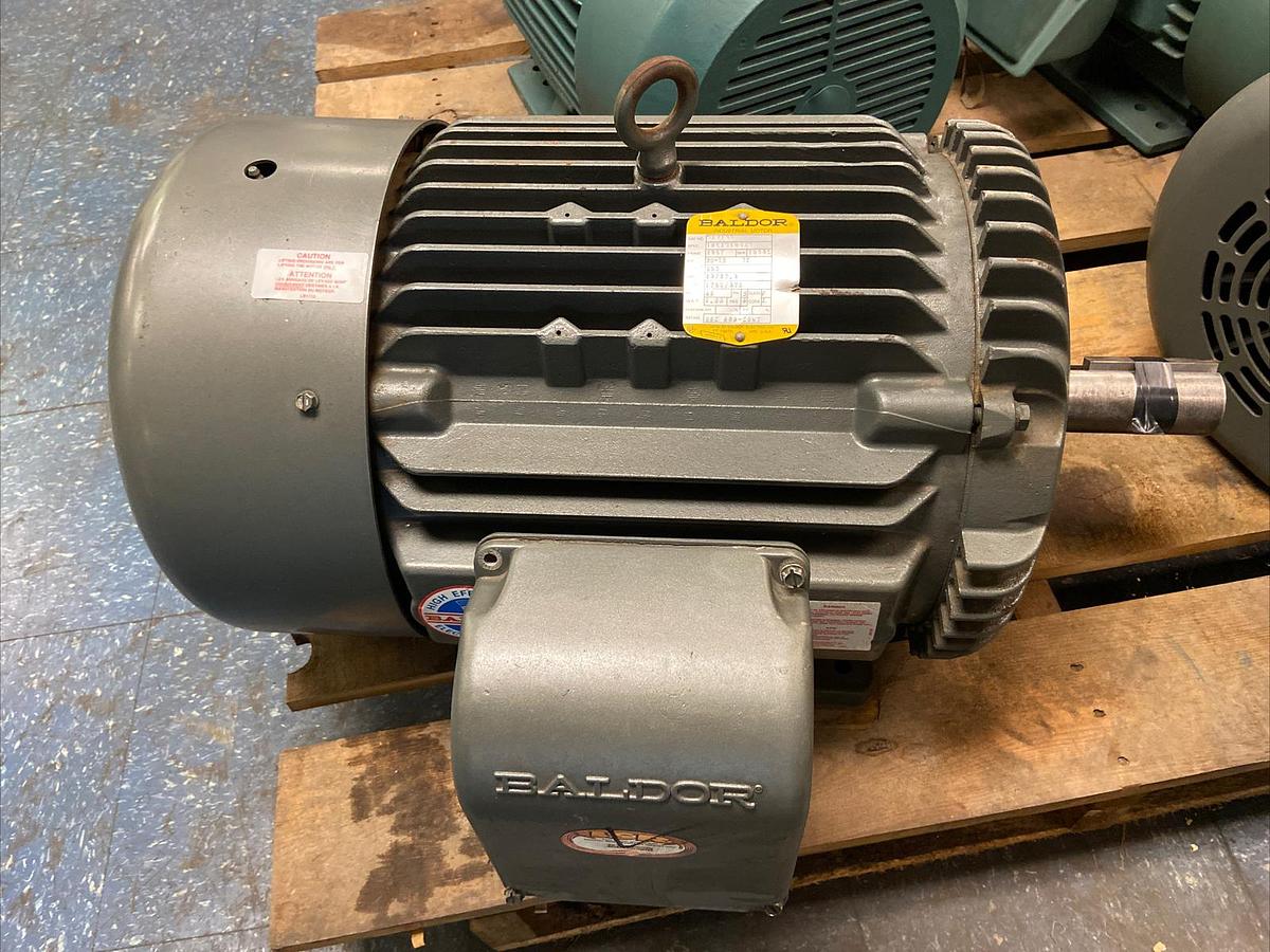 Used Baldor,M1713T,25/13Hp Motor 1760/870RPM 460V Frame 286T Refurbished