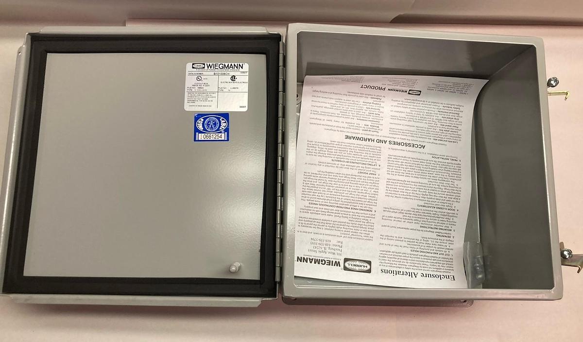 Wiegmann,B101006CH,Screw Clamps Electrical Enclosures Type 12, 13