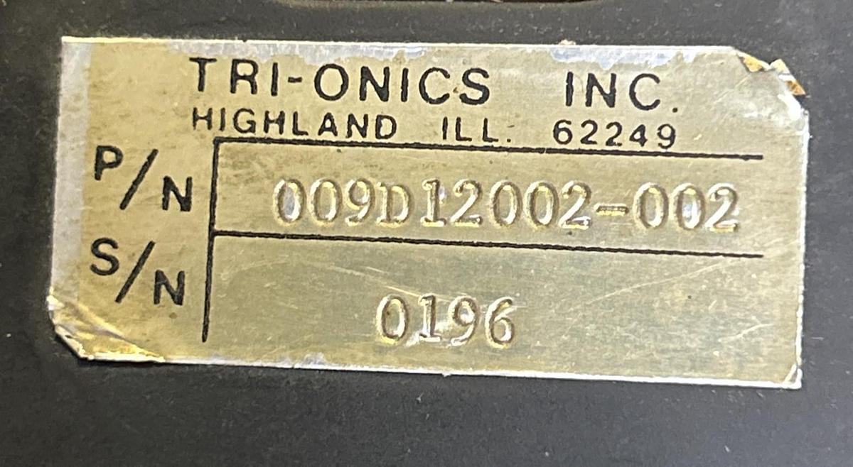 Used TRI-ONICS,009D12002-002,MICRO COMPUTER DIGITAL READOUT DISPLAY