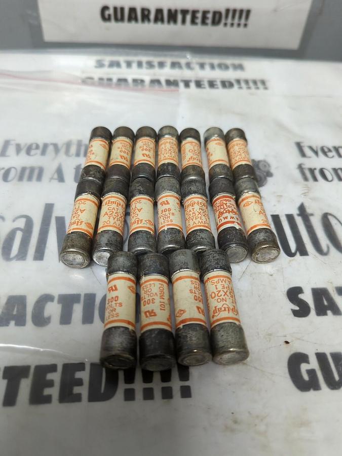 AMPTRAP,A25X20,TYPE 1 FUSE LOT OF 18 NOS