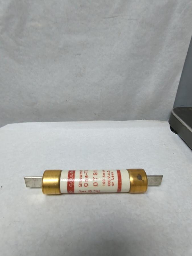 Used GOULD SHAWMUT,OTS100,ONE-TIME 100 AMP FUSE PRE-OWNED