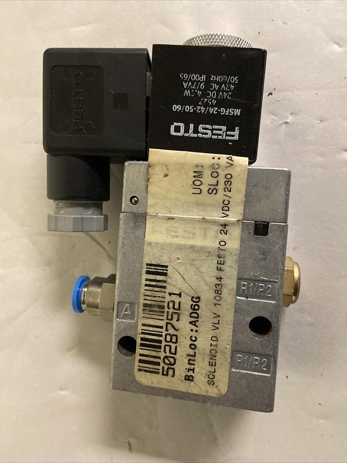Festo,10834,Solenoid Valve 24VDC MFH-3-1/8NPT