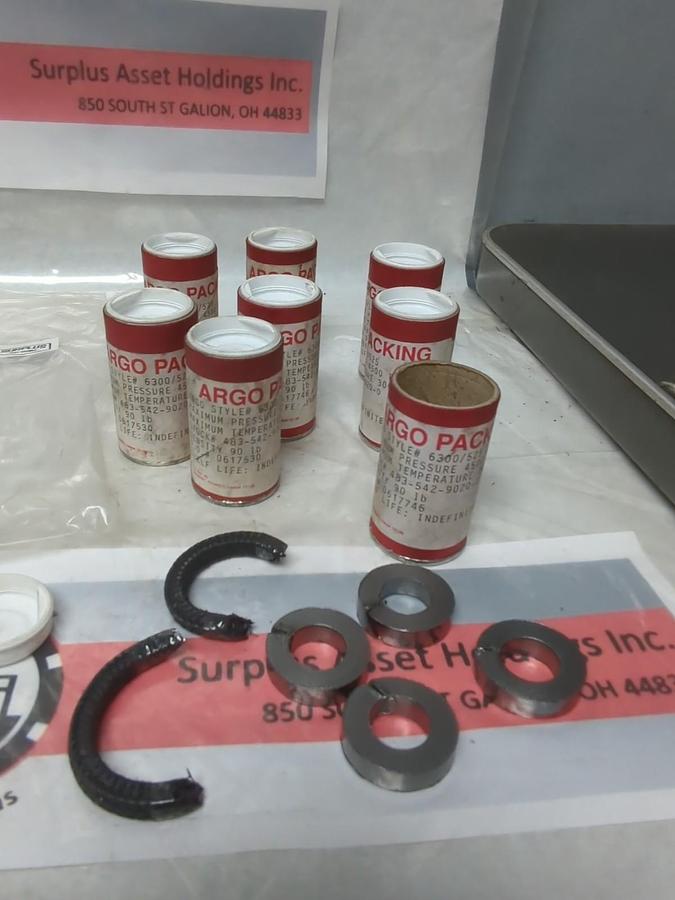 ARGO PACKING,6300/525,STYLE 6300/525 PACKING KIT LOT OF 8 NOS