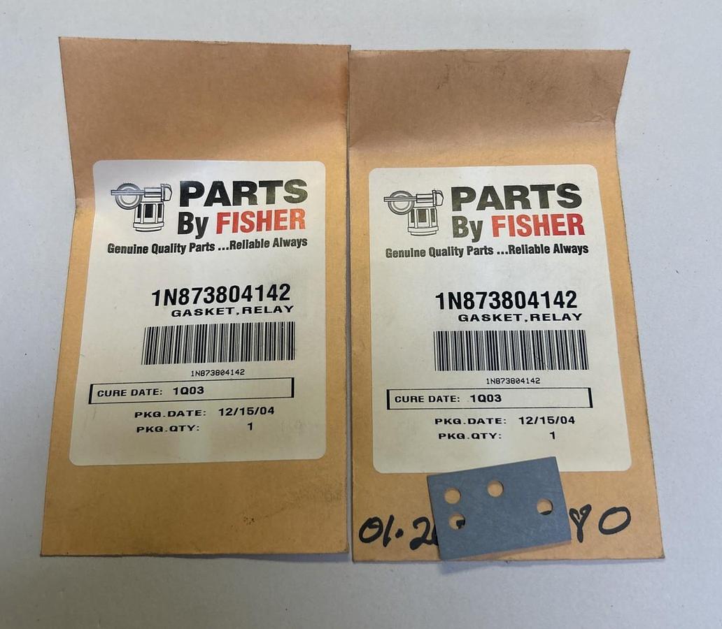 FISHER,1N873804142,GASKET RELAY LOT OF 2 NOS
