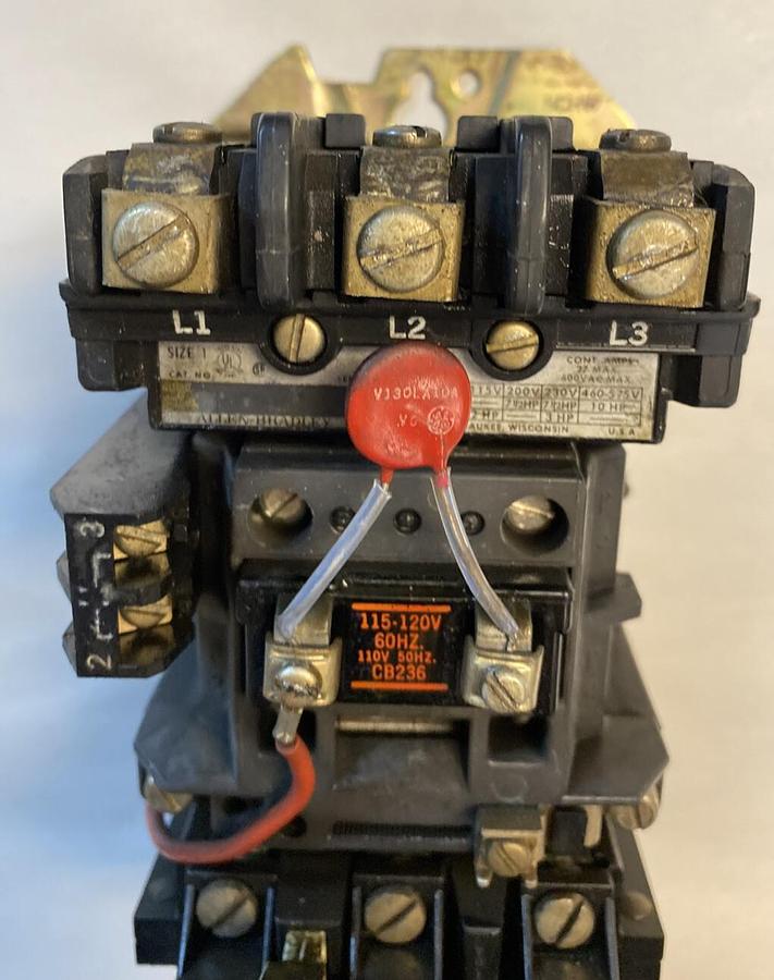 Used Allen-Bradley,509-BOD,Series B Size 1 Motor Starter 27AMP 600V 3 Pole