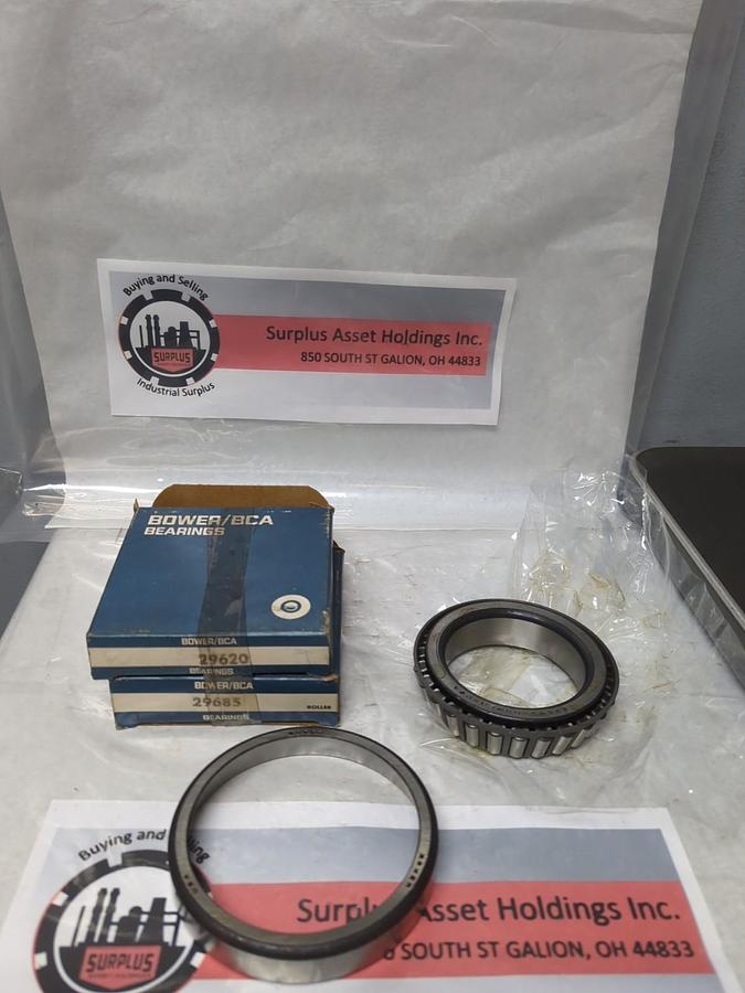BOWER,29620-29685,ROLLER BEARING CUP & CONE SET 2-3/4 INCH BORE NOS