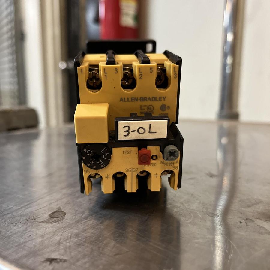 Used ALLEN BRADLEY,193-BSB-22,SER B OVERLOAD RELAY 1.5-2.3A