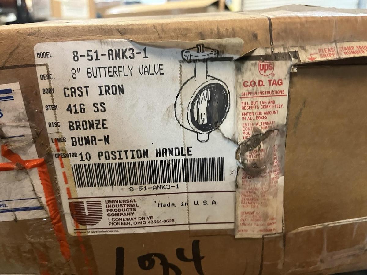 UNIVERSAL,8-51-ANK3-1,BUTTERFLY VALVE 8" WOG 200