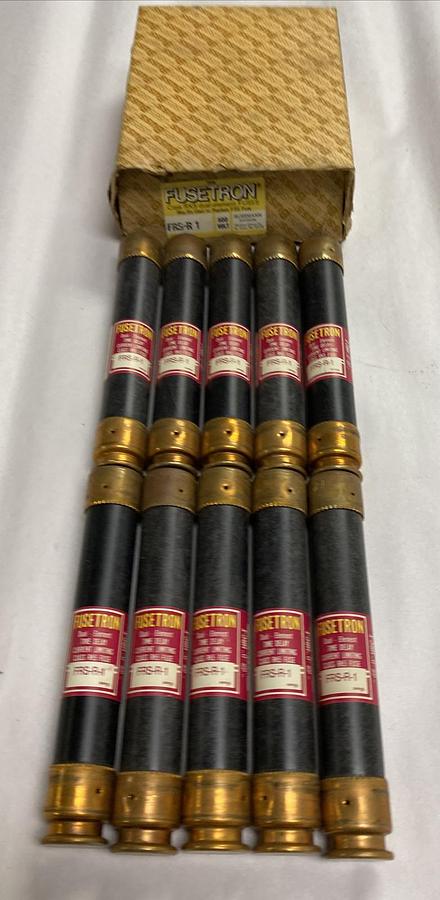 Bussmann,FRS-R-1,Fusetron Fuse Lot OF 10 New In Box