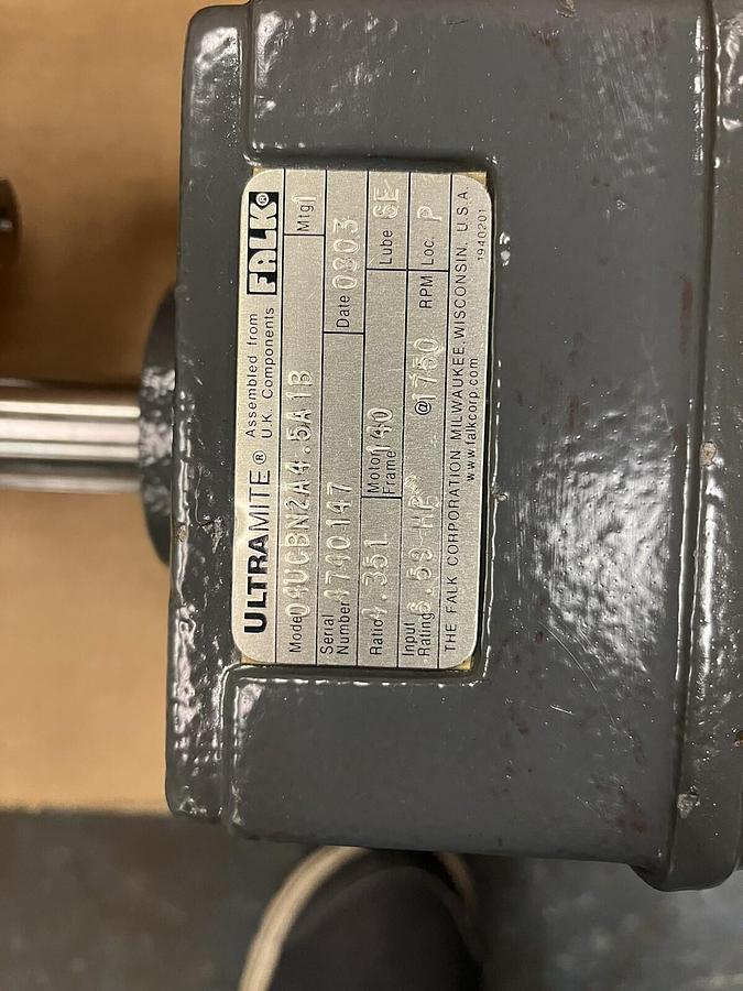 FALK,04UCBN2A4.5A1B,ULTRAMITE SPEED REDUCER RATIO 4.351 FR 140 INPUT 6.59HP 1750