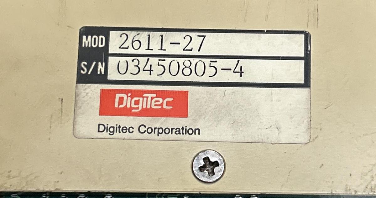 Used DIGITEC,2611-27,DIGITAL PANEL METER