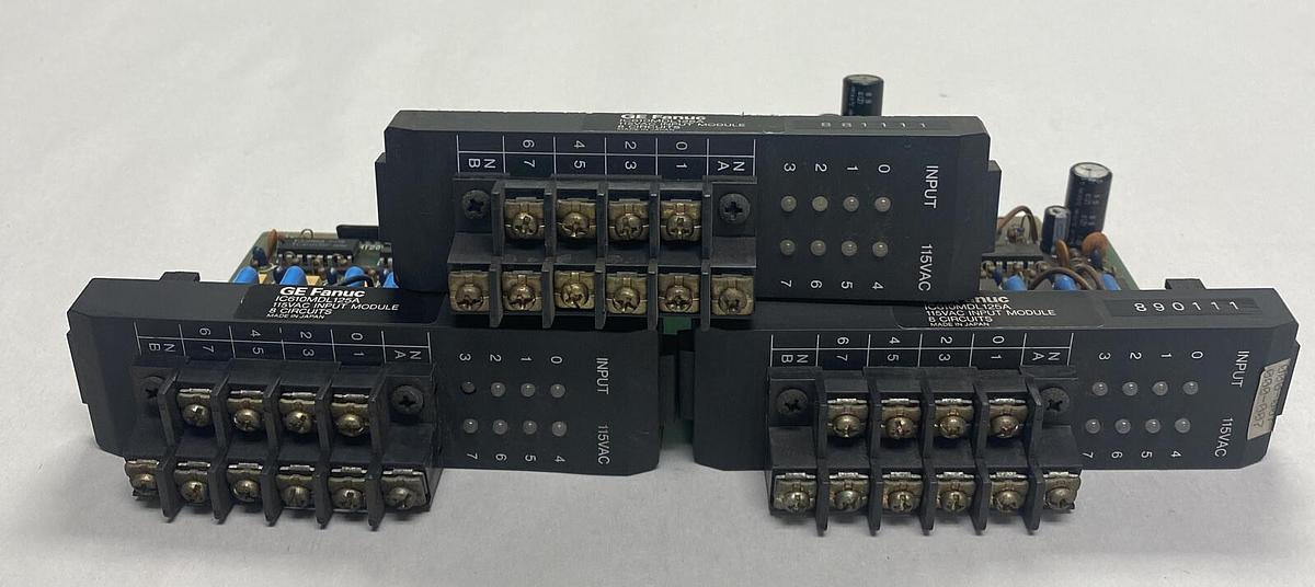 Used GE Fanuc,IC610MDL125A,Input Module Lot Of 3
