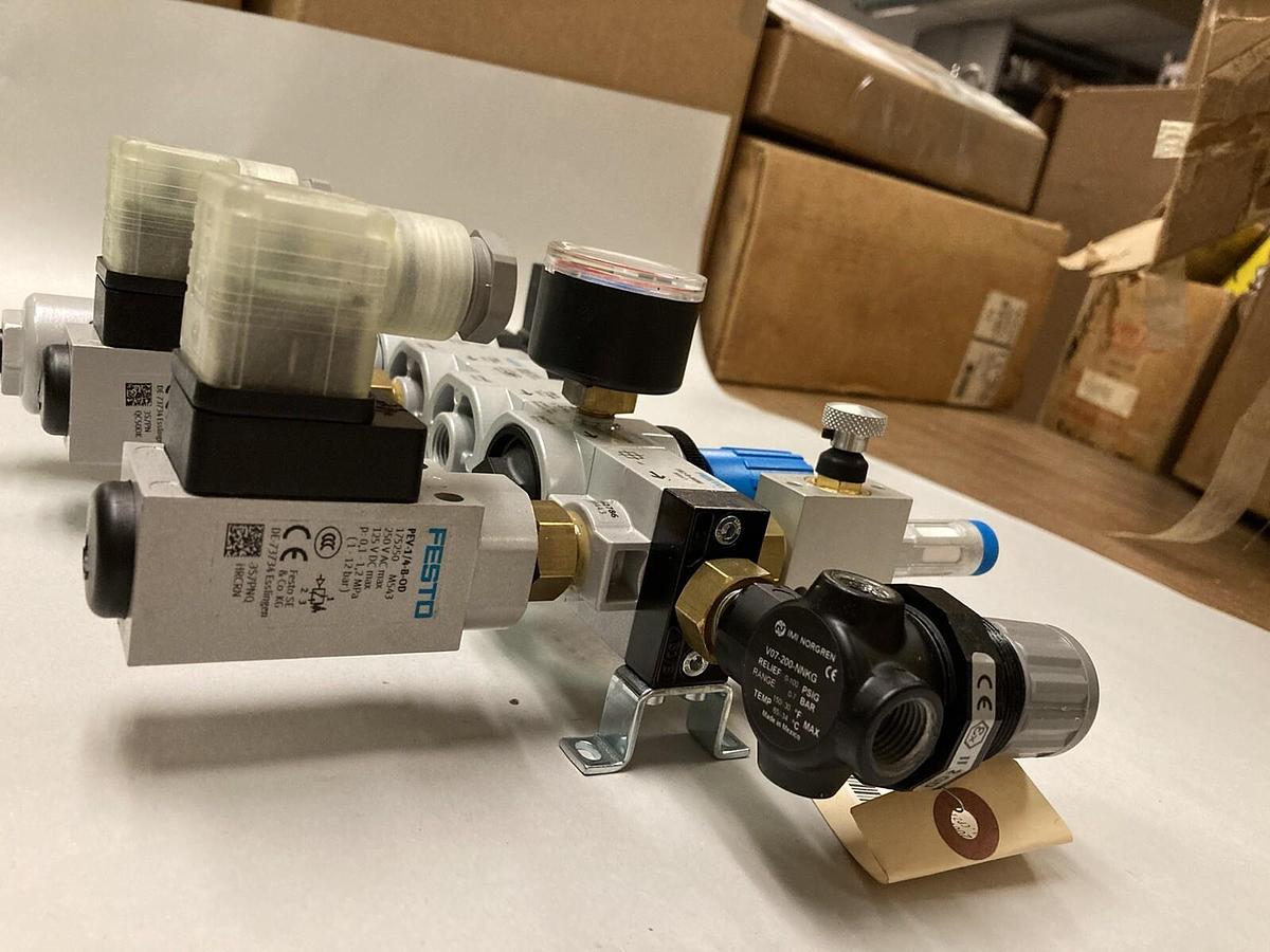 Festo, FRZ-D-Mini Series, 1/4 INCH Ports Pressure Regulator Solenoid Valve