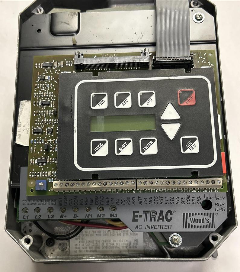 Used TB WOODS,WFC4001-0A,AC DRIVE 2.2A 460V 1HP NO COVER