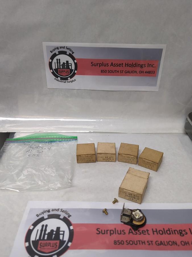 WESTINGHOUSE,966-475-H,TYPE MW OVERLOAD THERMAL HEATER RELAY LOT OF 5 NOS