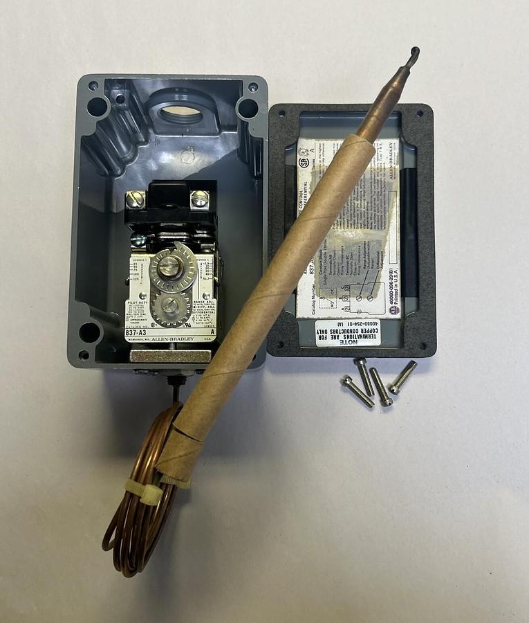 ALLEN BRADLEY,837-A3,TEMPERATURE CONTROL SWITCH NOS