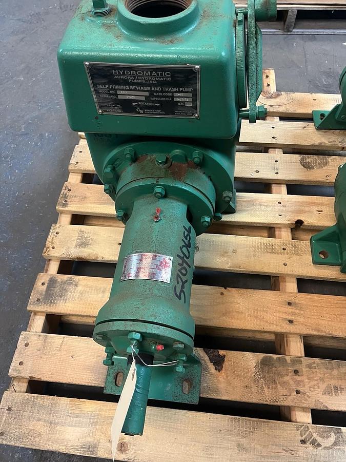 Used HYDROMATIC,30MP,SELF PRIMING SEWAGE PUMP 3" DISCHARGE