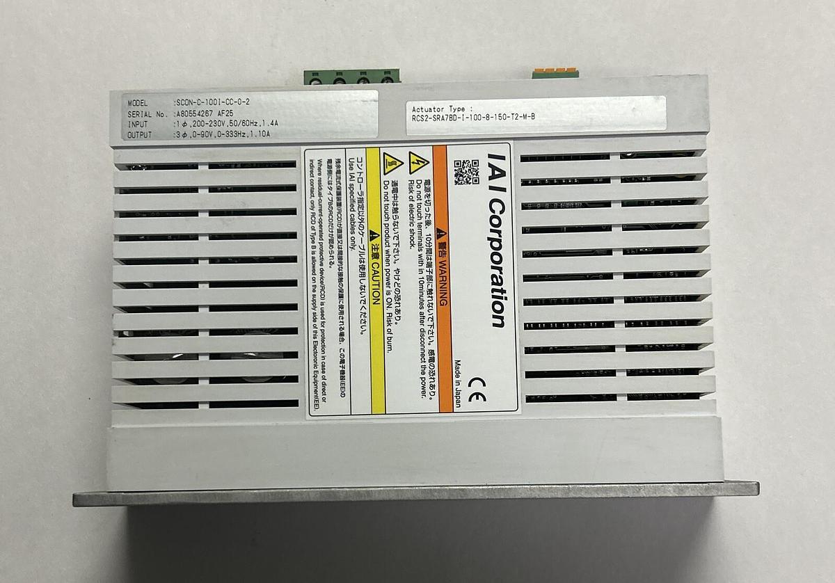 Used IAI CORPORATION,SC0N-C-100I-CC-0-2/RCS2-SRA7BD-I-100-8-150-T2-M-B,ACTUATOR